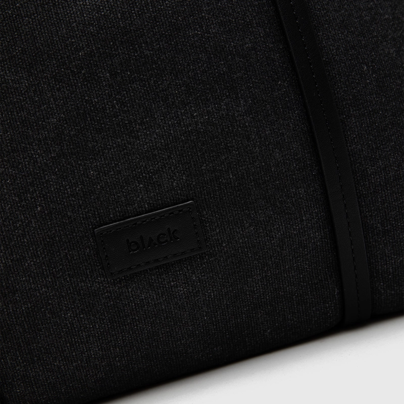 CARTERA TOTE WAXED CANVAS BLACK BLACK BUBBA - 6