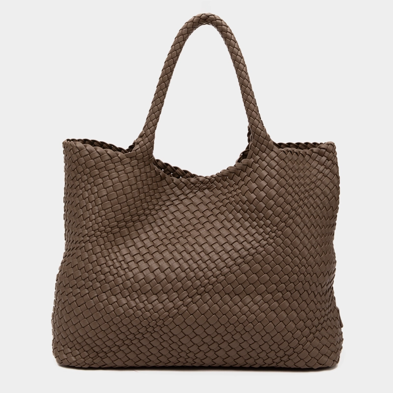 CARTERA TOTE BRAIDS BEIGE BLACK BUBBA - 1