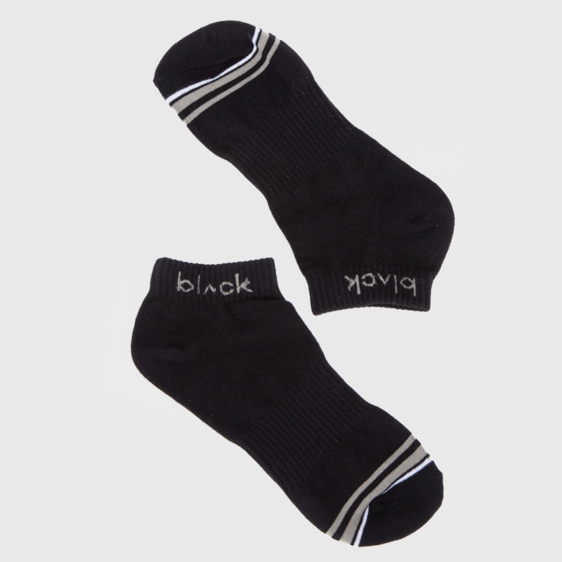 CALCETIN CORTO LOGO BEIGE BLACK BUBBA - 3
