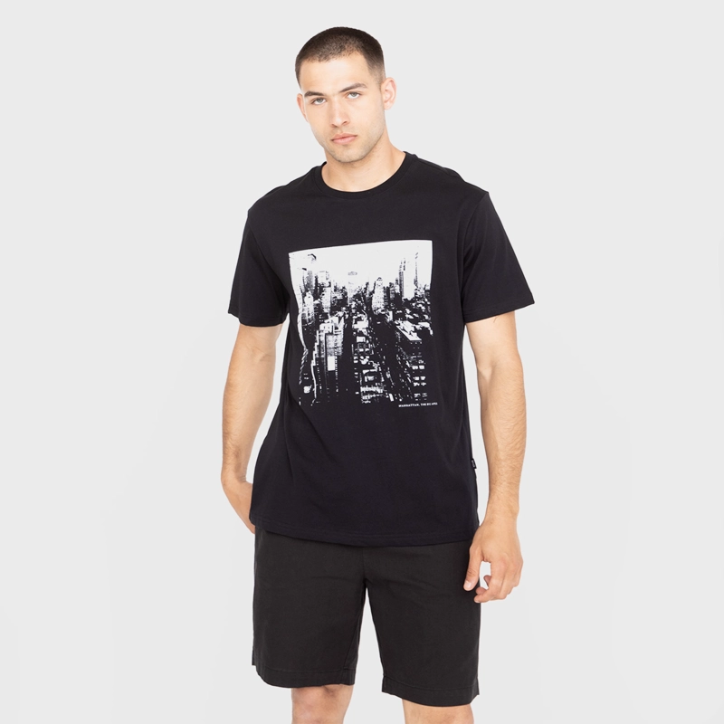 POLERA ON TOUR NEW YORK BLACK BLACK BUBBA - 1