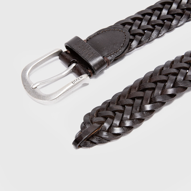 CINTURON BRAID BROWNE BLACK BUBBA - 2