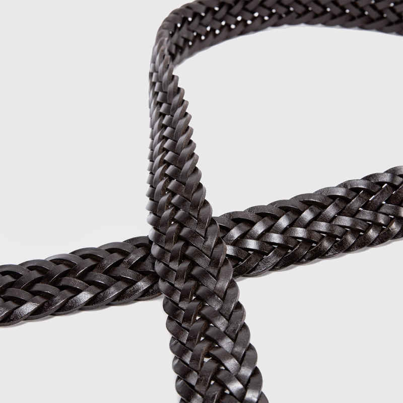 CINTURON BRAID BROWNE BLACK BUBBA - 4