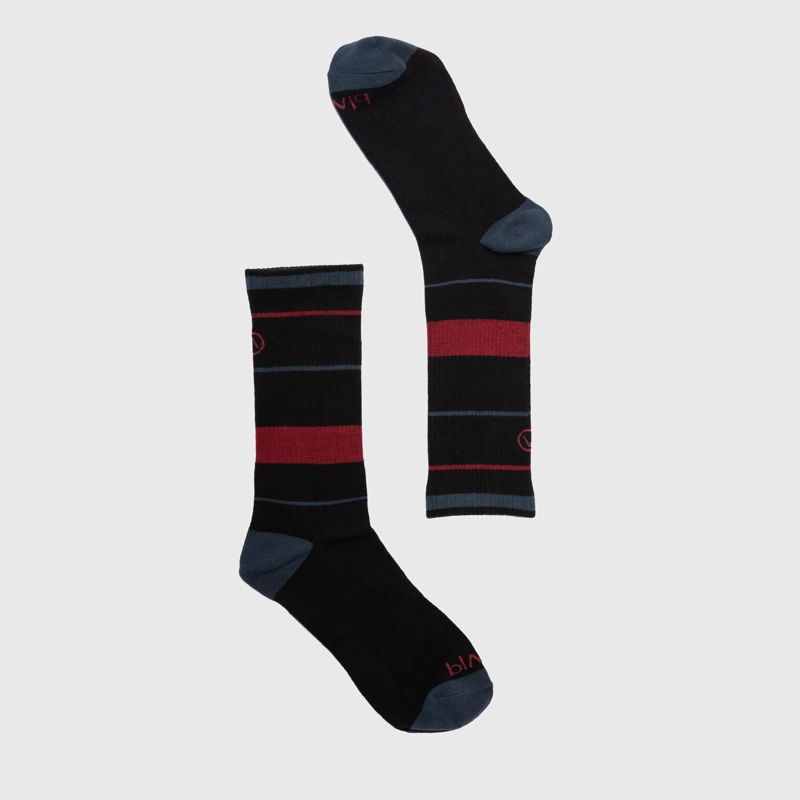 LONG SOCKS LINE STRETCH RED & BLUE BLACK BUBBA - 2