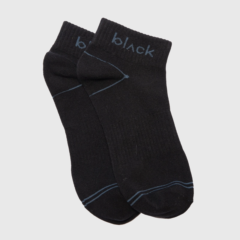 SHORT SOCKS LINE STRETCH BLUE BLACK BUBBA - 1