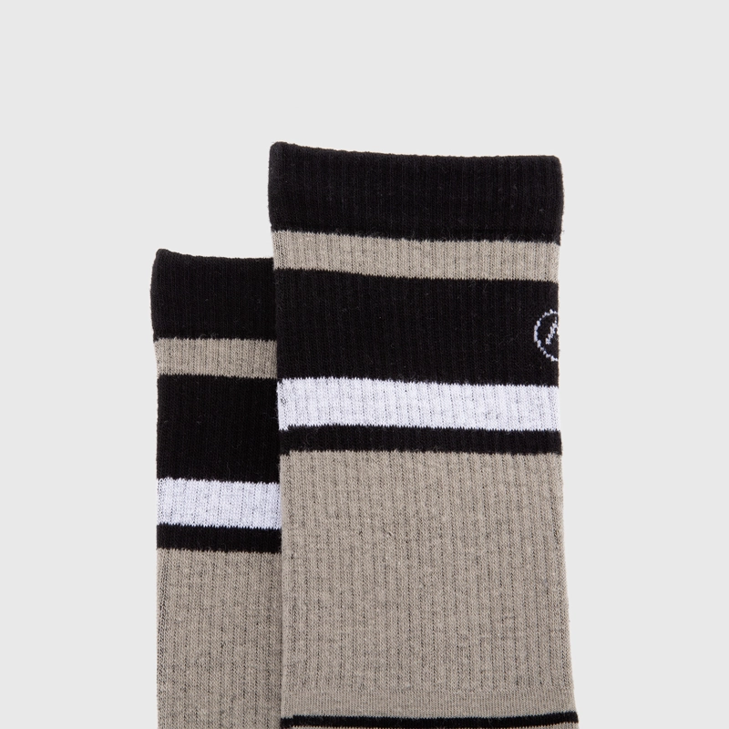 CALCETIN BEIGE LOGO BLACK BUBBA - 3