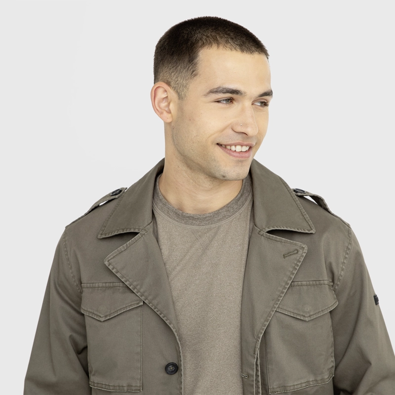 CHAQUETA ULTRA LIGHT VERDE MILITAR BLACK BUBBA - 3