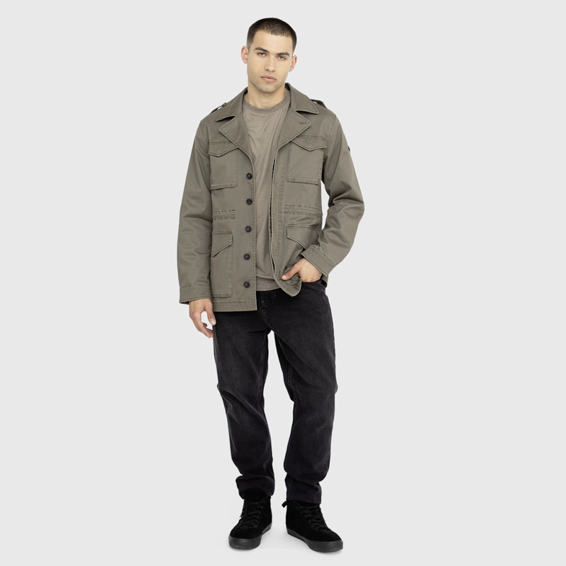 CHAQUETA ULTRA LIGHT VERDE MILITAR BLACK BUBBA - 7