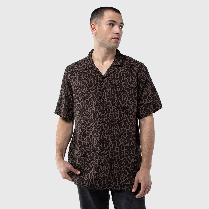 CAMISA VISCOSA ANIMAL PRINT BLACK BUBBA - 2