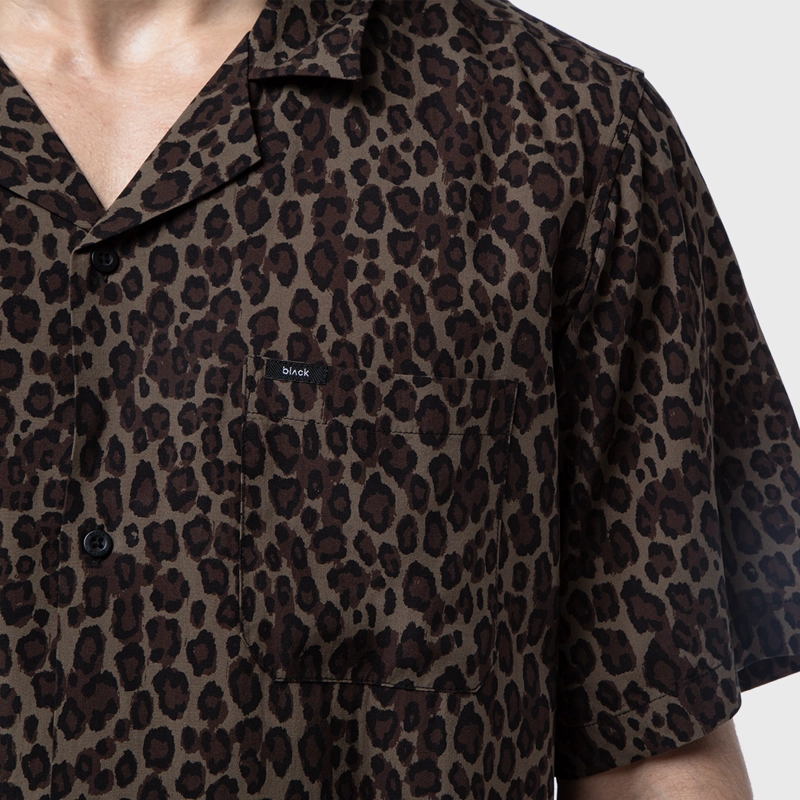 CAMISA VISCOSA ANIMAL PRINT BLACK BUBBA - 4
