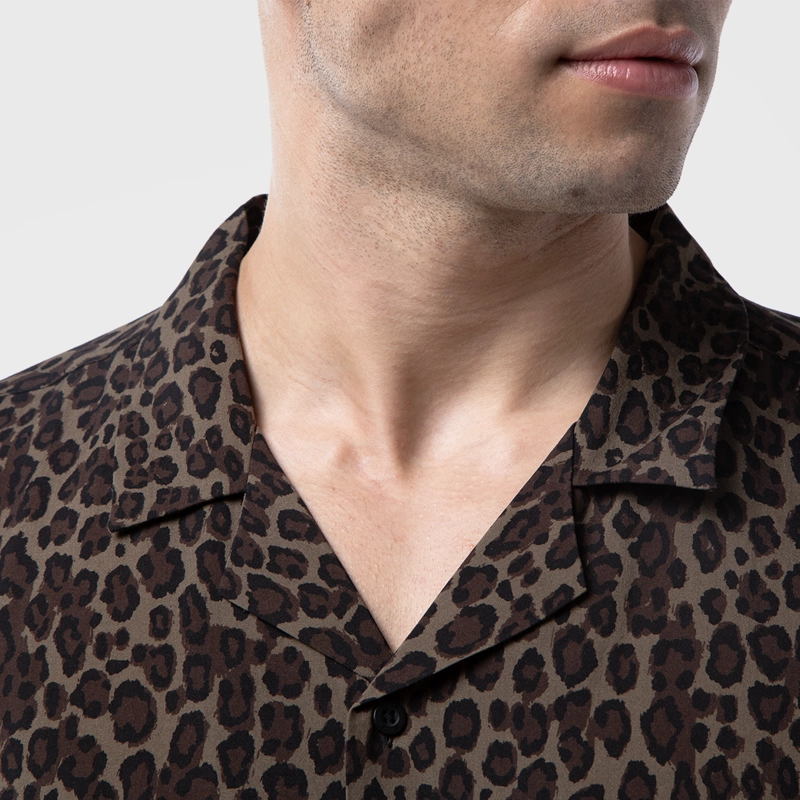 CAMISA VISCOSA ANIMAL PRINT BLACK BUBBA - 5