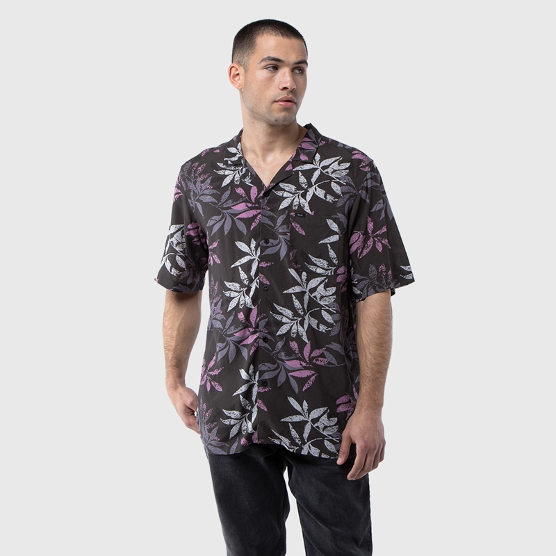 CAMISA VISCOSA SUMMER PRINT BLACK BUBBA - 2