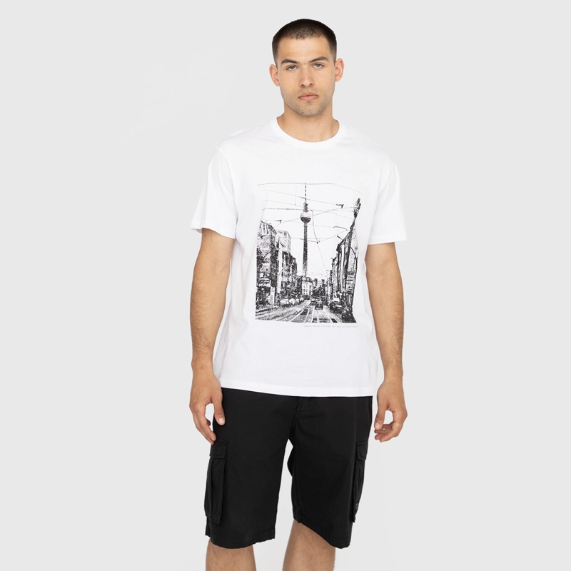 POLERA ON TOUR BERLIN WHITE BLACK BUBBA - 1