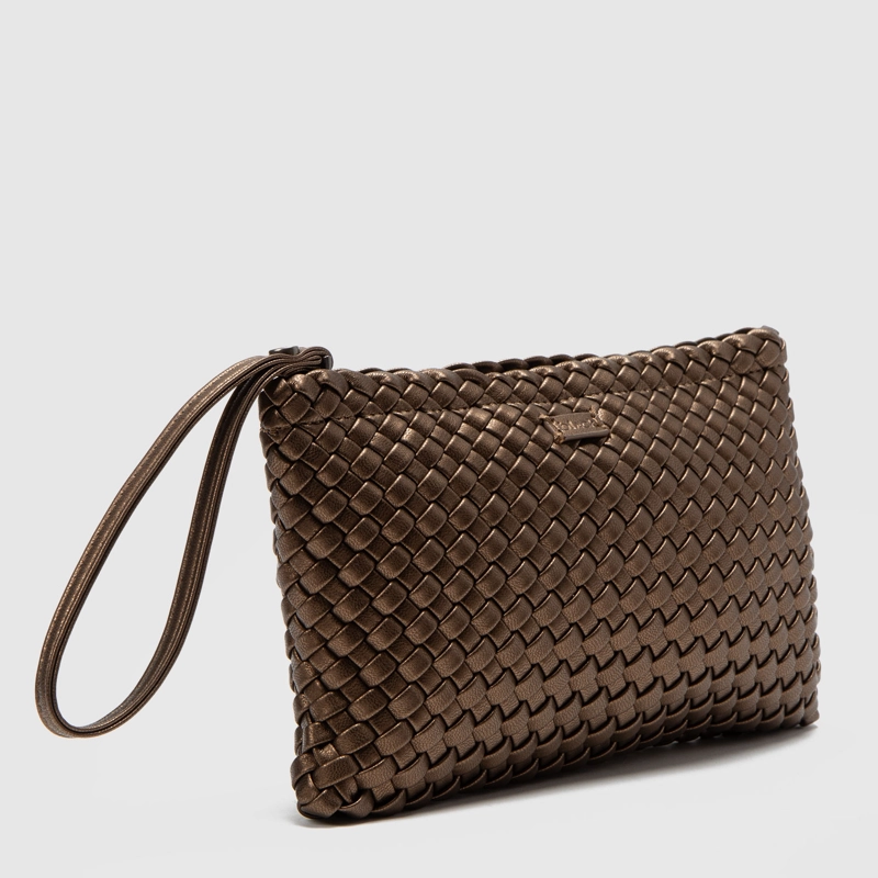 CARTERA CLUTCH VIENA BROWNE BLACK BUBBA - 2