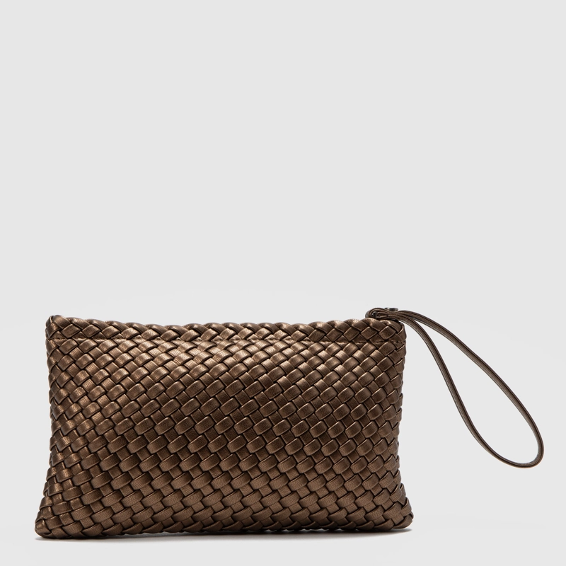 CARTERA CLUTCH VIENA BROWNE BLACK BUBBA - 3