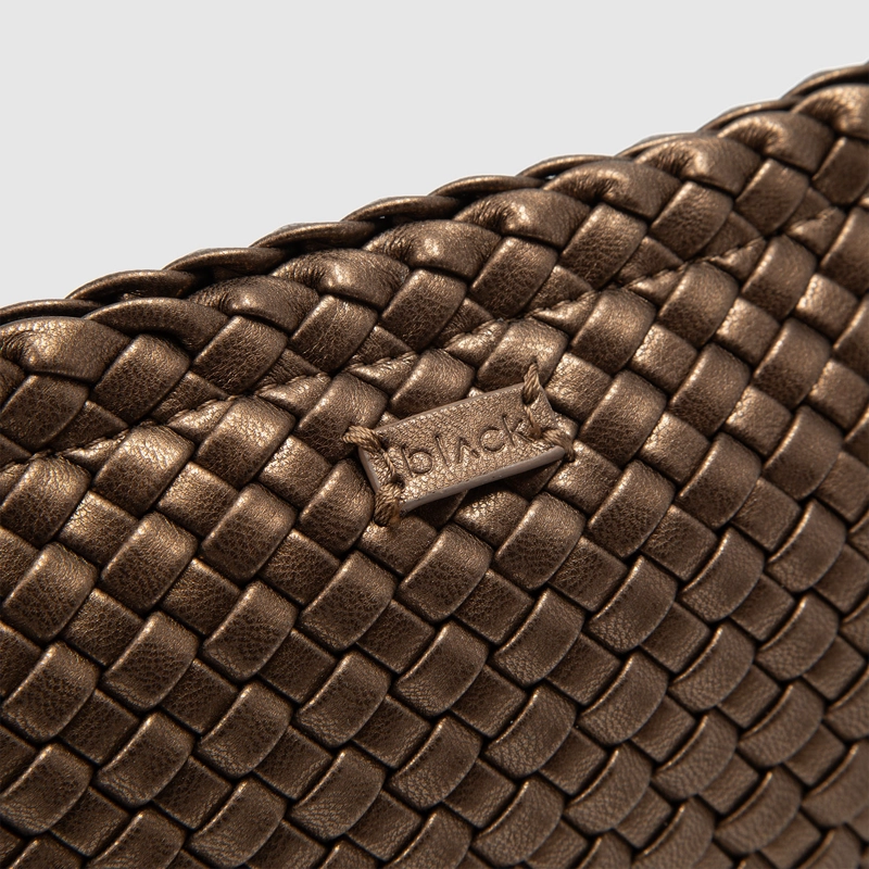 CARTERA CLUTCH VIENA BROWNE BLACK BUBBA - 4