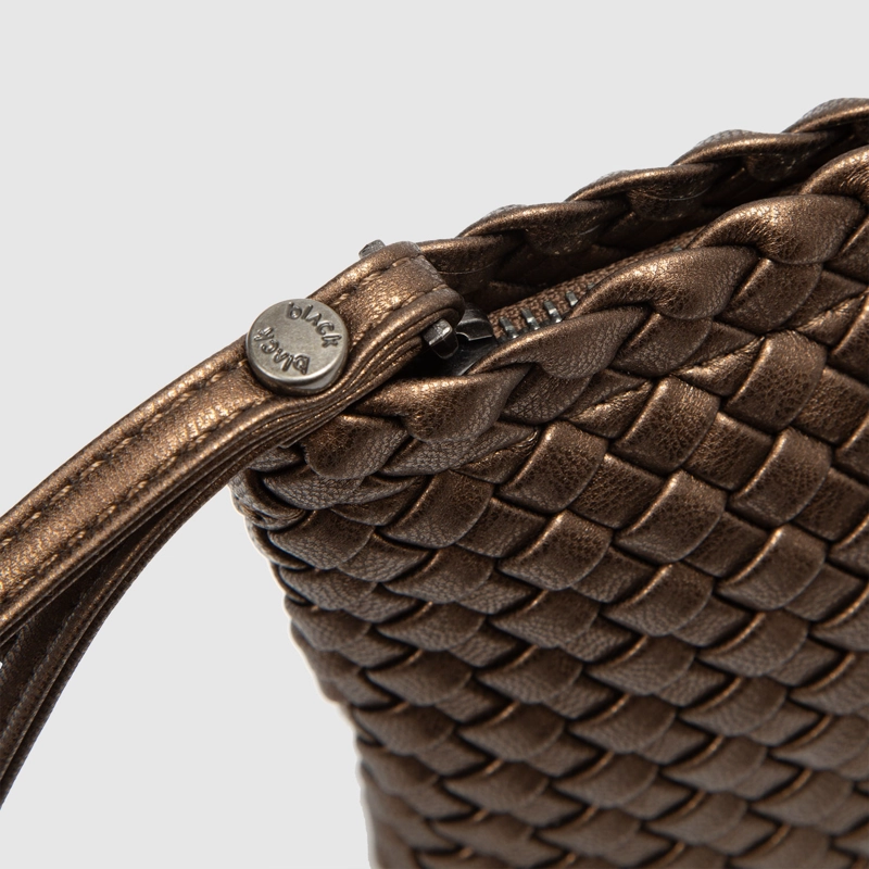 CARTERA CLUTCH VIENA BROWNE BLACK BUBBA - 5