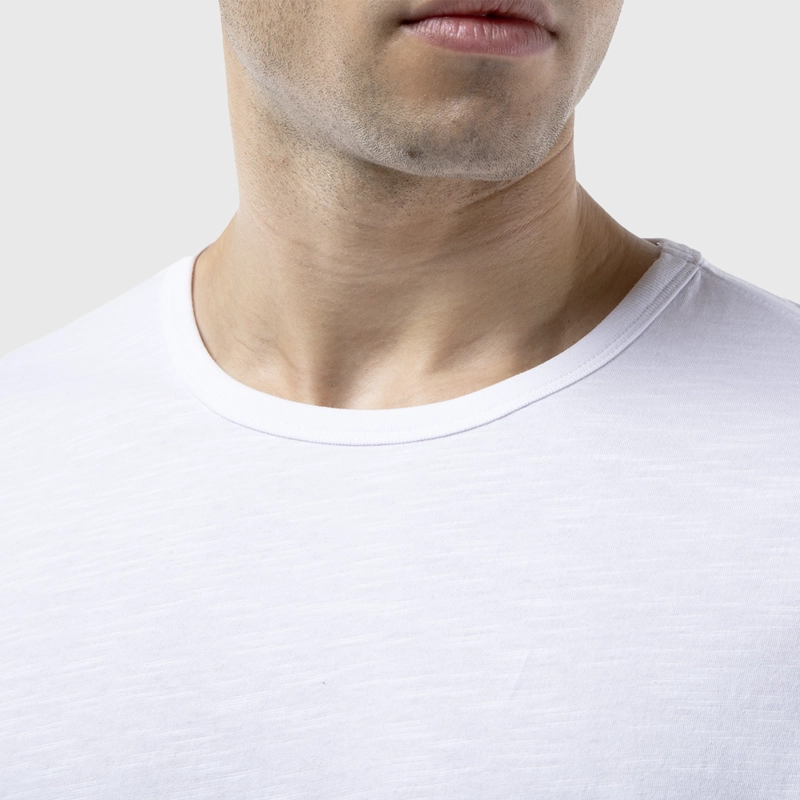 POLERA SLUB COTTON WHITE BLACK BUBBA - 5