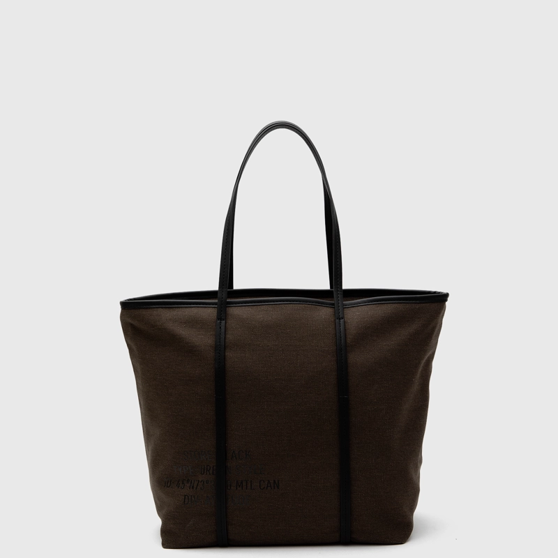CARTERA TOTE WAXED CANVAS MAPLE BLACK BUBBA - 1