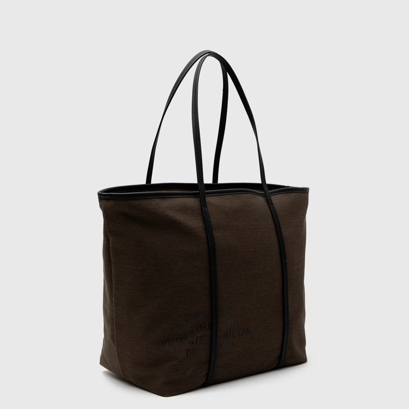CARTERA TOTE WAXED CANVAS MAPLE BLACK BUBBA - 2