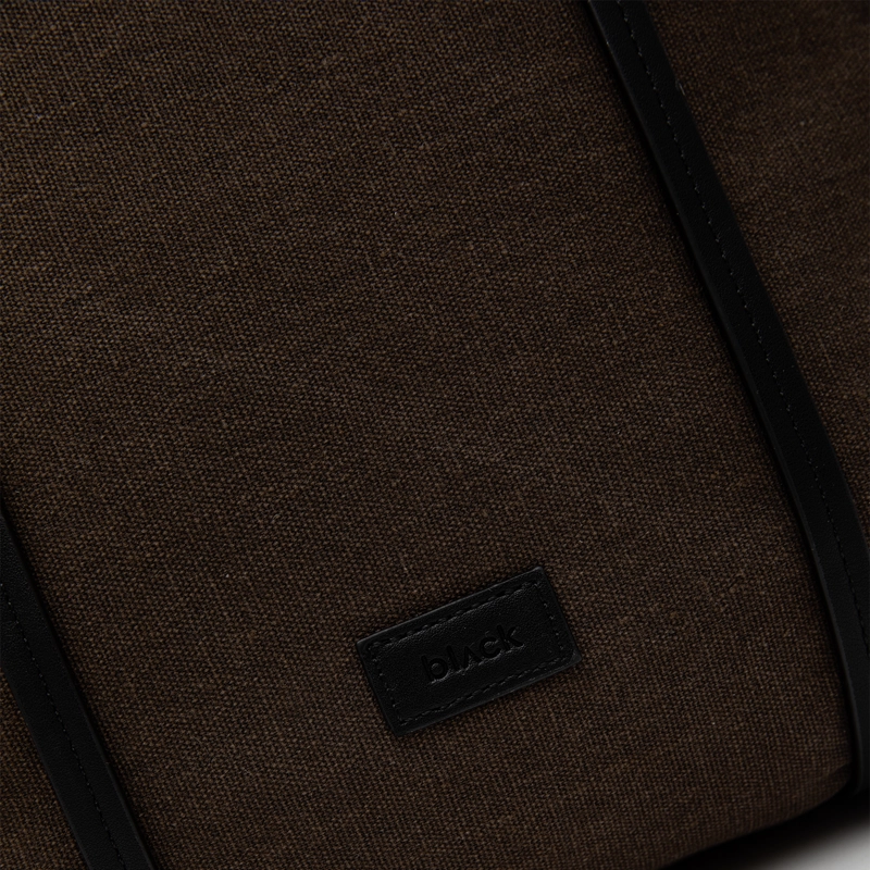 CARTERA TOTE WAXED CANVAS MAPLE BLACK BUBBA - 5