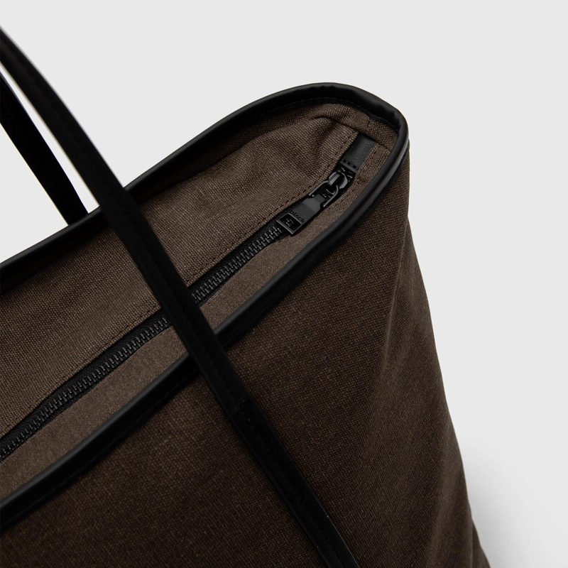 CARTERA TOTE WAXED CANVAS MAPLE BLACK BUBBA - 8