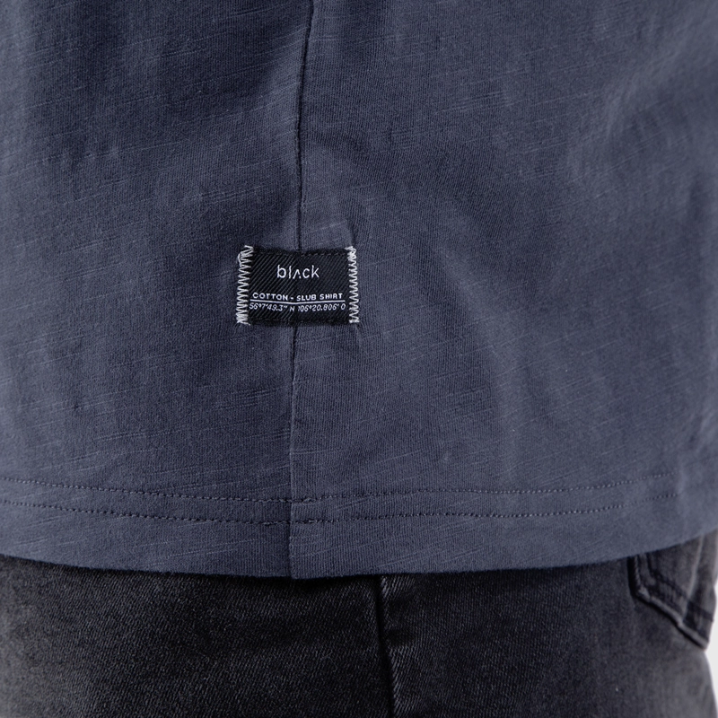 POLERA SLUB COTTON GRIS MARENGO BLACK BUBBA - 4