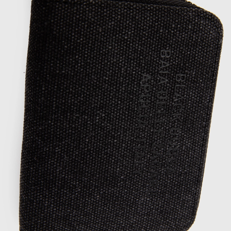 BILLETERA CANVAS GREY MINI BLACK BUBBA - 5