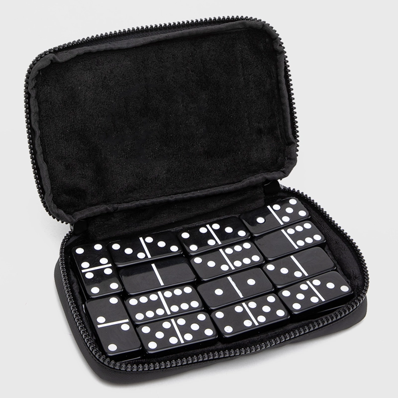 DOMINO SET BLACK BLACK BUBBA - 3