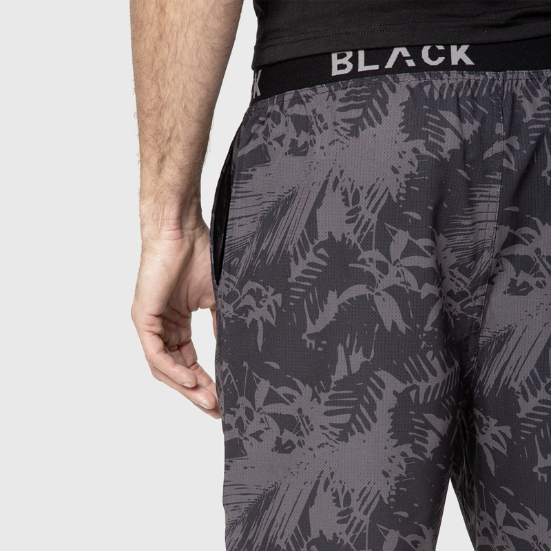 SHORT ACTIVE DUO PALMS BLACK BUBBA - 5