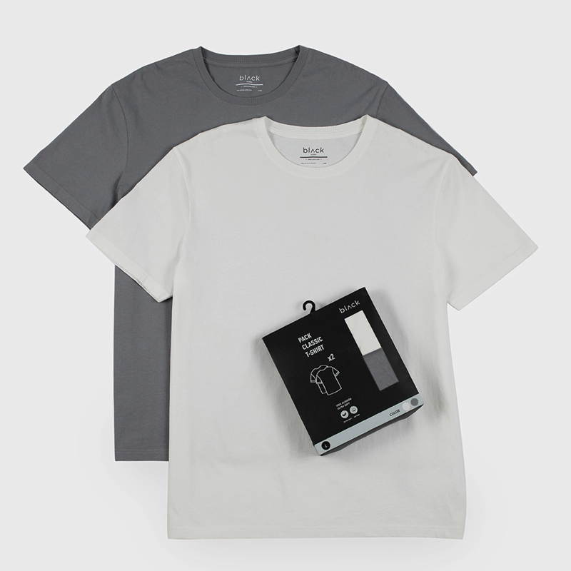 SET 2 POLERAS WHITE BLACK BUBBA - 1