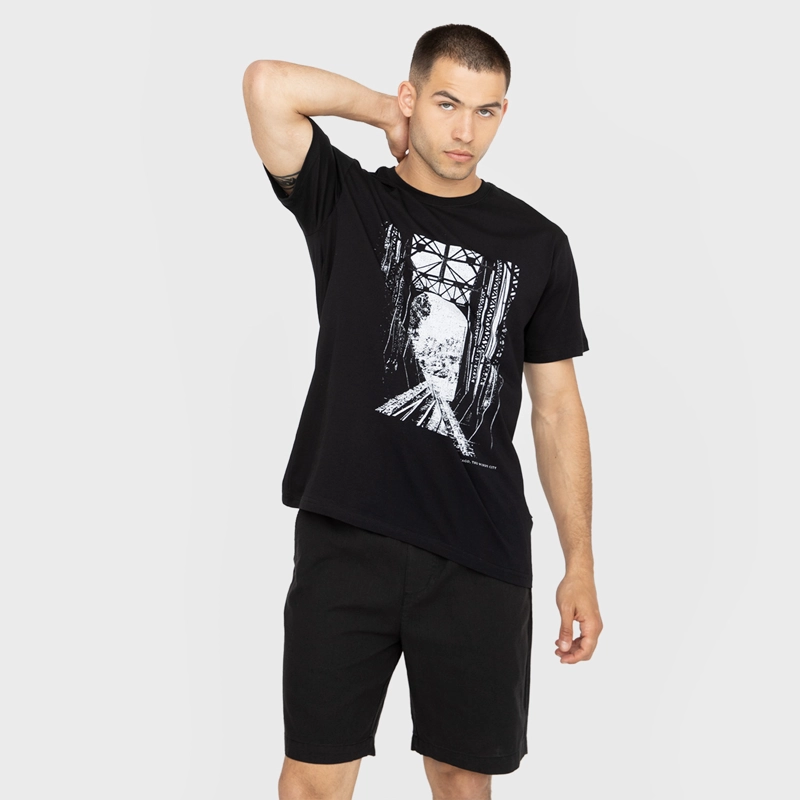 POLERA ON TOUR CHICAGO BLACK BLACK BUBBA - 1