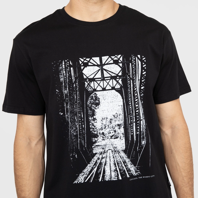 POLERA ON TOUR CHICAGO BLACK BLACK BUBBA - 3