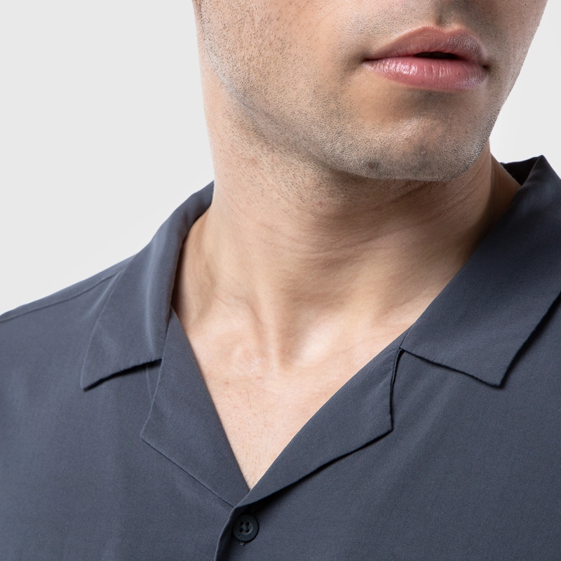 CAMISA VISCOSA ALWAYS GRIS BLACK BUBBA - 5
