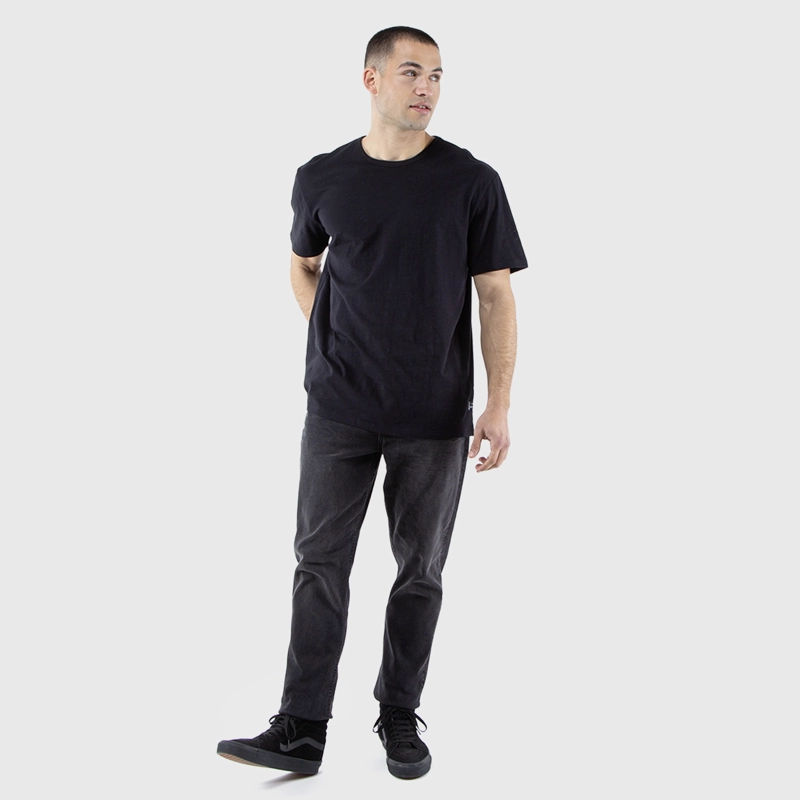 POLERA SLUB COTTON NEGRO BLACK BUBBA - 1