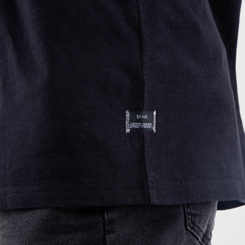 POLERA SLUB COTTON NEGRO BLACK BUBBA - 4