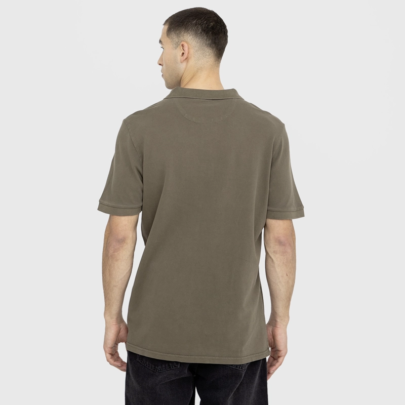 POLERA POLO PIQUE CAFE OSCURO BLACK BUBBA - 2