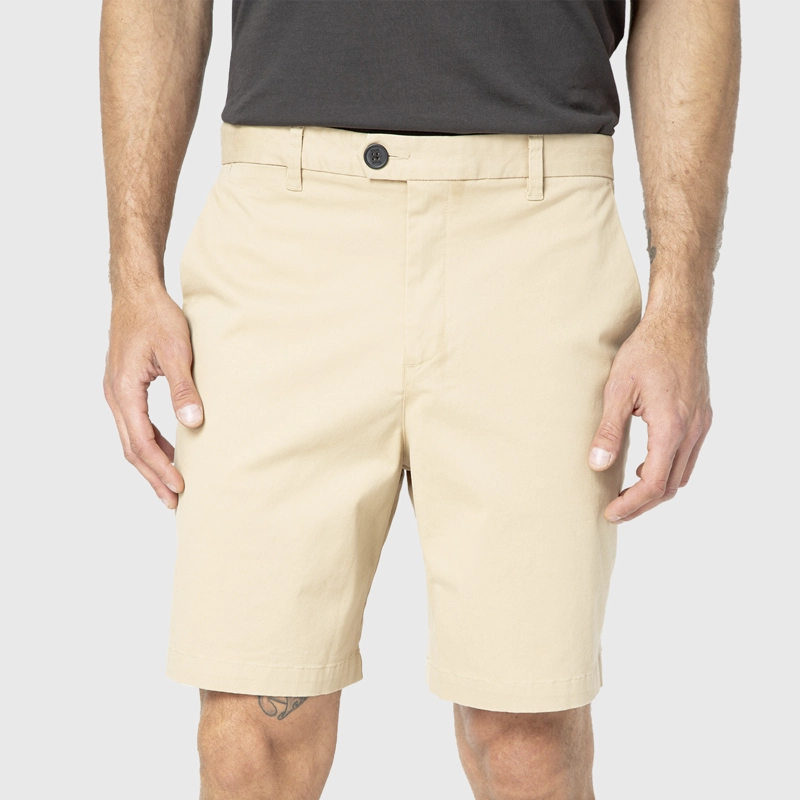 SHORT COTTON BEIGE BLACK BUBBA - 1