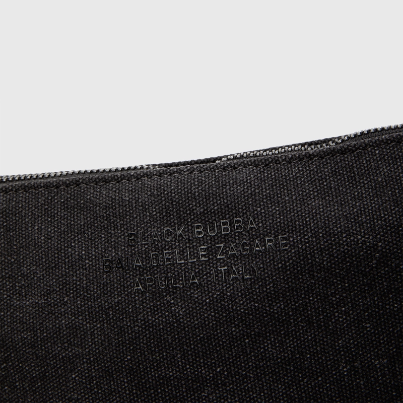 CARTERA CLUTCH CANVAS GREY BLACK BUBBA - 5