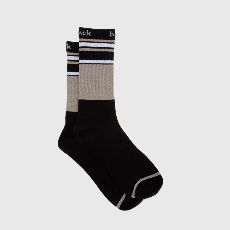 CALCETIN BEIGE LINEAS BLACK BUBBA - 1