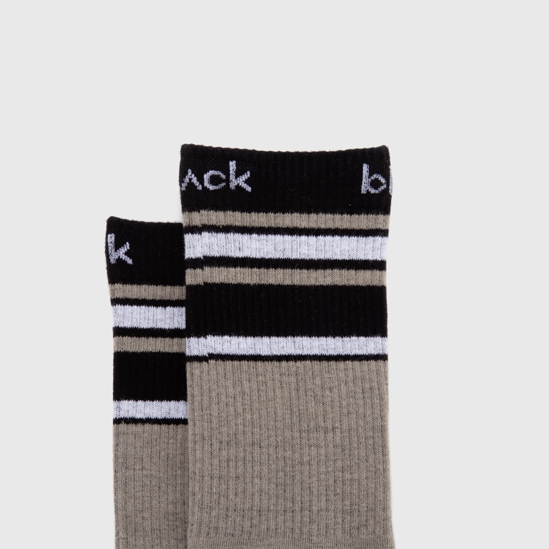 CALCETIN BEIGE LINEAS BLACK BUBBA - 3