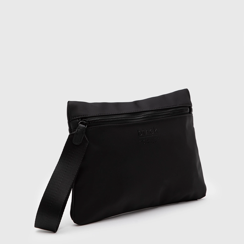 CARTERA CLUTCH MANHATTAN BLACK BLACK BUBBA - 2