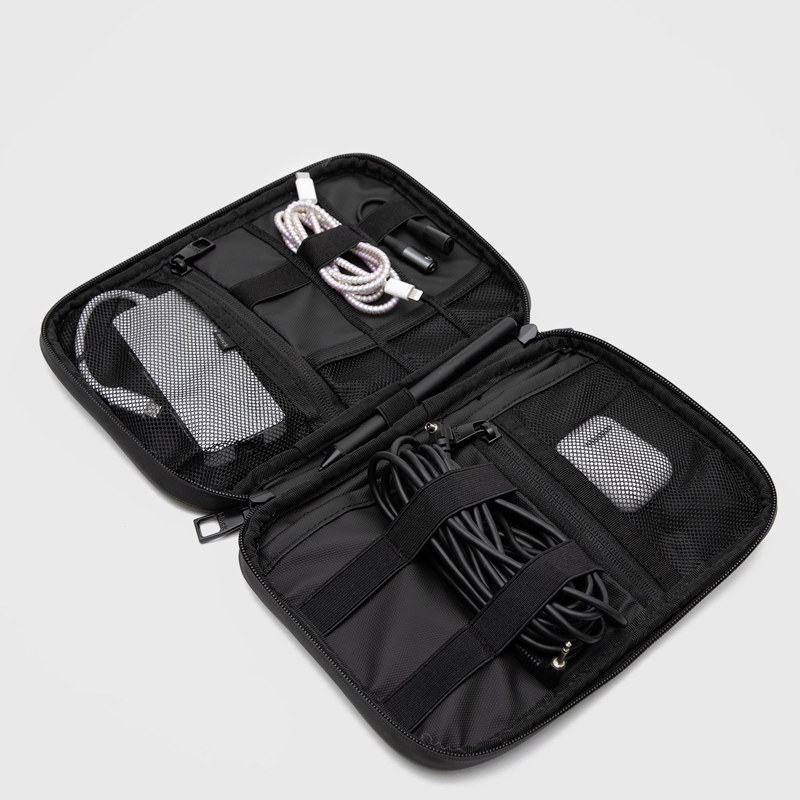 ORGANIZADOR DE CABLES SLIM SAGE GRAY BLACK BUBBA - 1