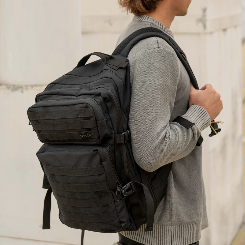 MOCHILA HARVEY BLACK BLACK BUBBA - 2