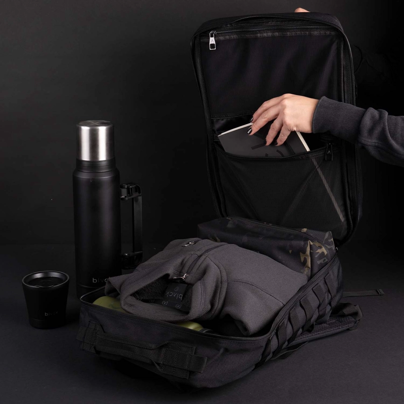 MOCHILA HARVEY BLACK BLACK BUBBA - 5