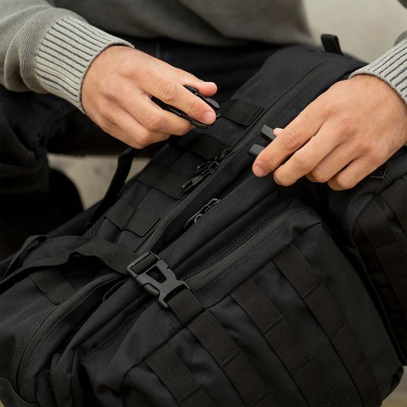 MOCHILA HARVEY BLACK BLACK BUBBA - 9
