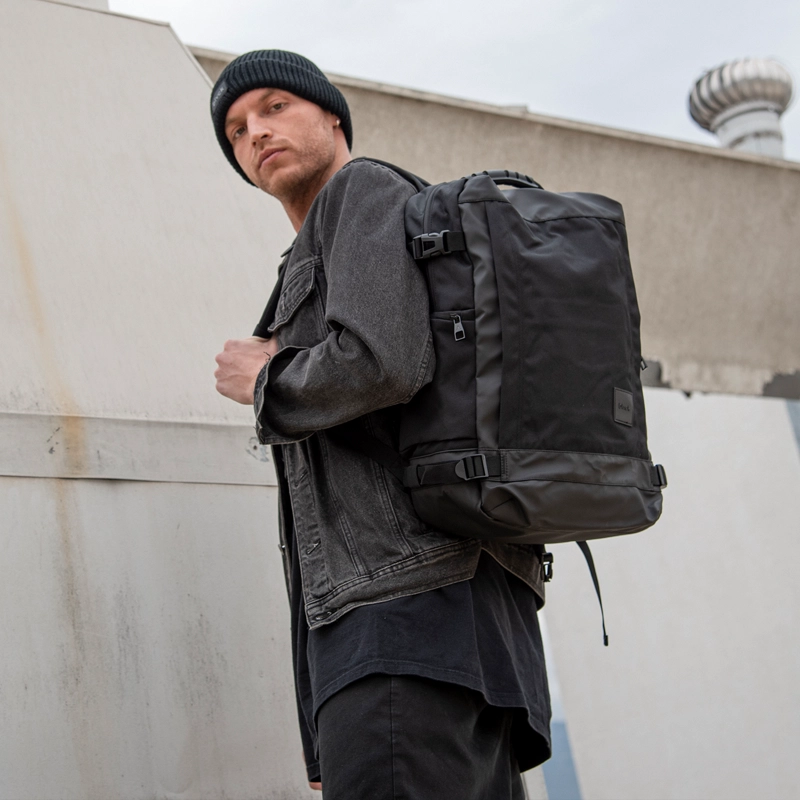 MOCHILA KABBALAH BLACK BLACK BUBBA - 6