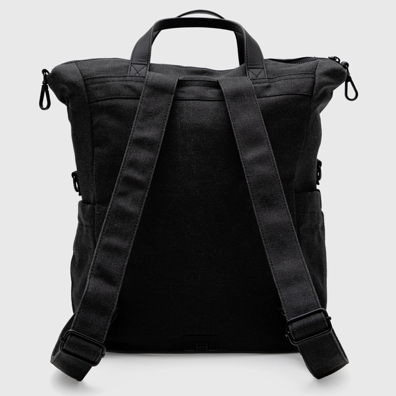 MOCHILA WAXED CANVAS BLACK BLACK BUBBA - 3