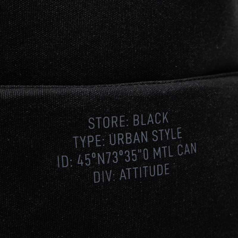 MOCHILA WAXED CANVAS BLACK BLACK BUBBA - 5