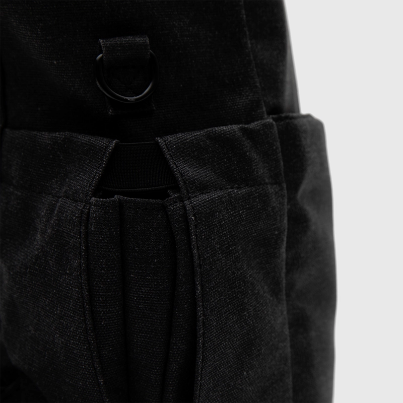 MOCHILA WAXED CANVAS BLACK BLACK BUBBA - 7