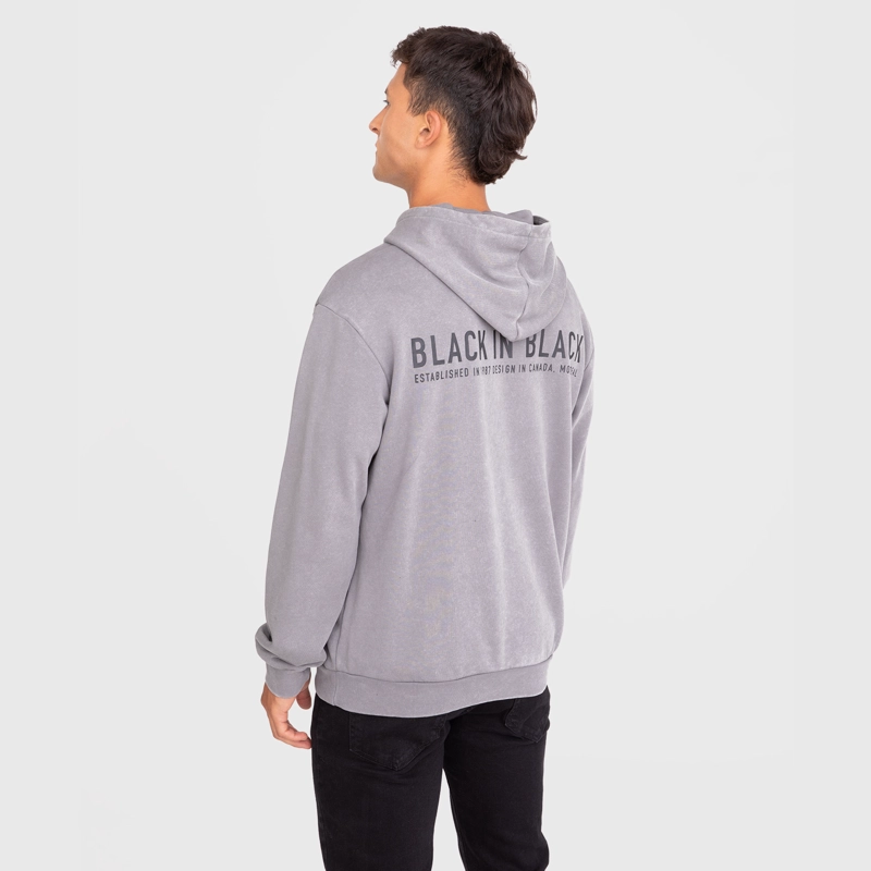 POLERON HODDIE BLACK IN BLACK GRIS BLACK BUBBA - 2